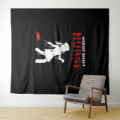 ナイトシフトナース面白いハロウィンクラシックのTシャツ タペストリー (インサイチュ(横))