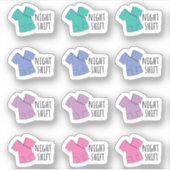 ナイトシフトリマインダーナースドクタースクラブプランナー シール (正面)