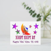 ナイトシフトRTムーンスティックマン ポストカード (スタンド正面)