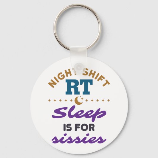 ナイトシフトRT呼吸セラピストセラピー キーホルダー (正面)