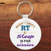 ナイトシフトRT呼吸セラピストセラピー キーホルダー (正面)