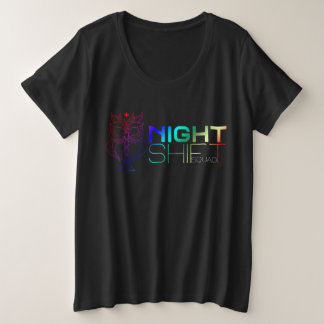ナイトシャツナースtシャツプラス夜勤ナース プラスサイズTシャツ