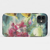 ナイトシルクアートで美しいハミングバード Case-Mate iPhoneケース (裏面(横))