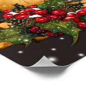 ナイトシ静かート音楽、《鳥》アメリカゴガラ、雪:アート ポスター (角)