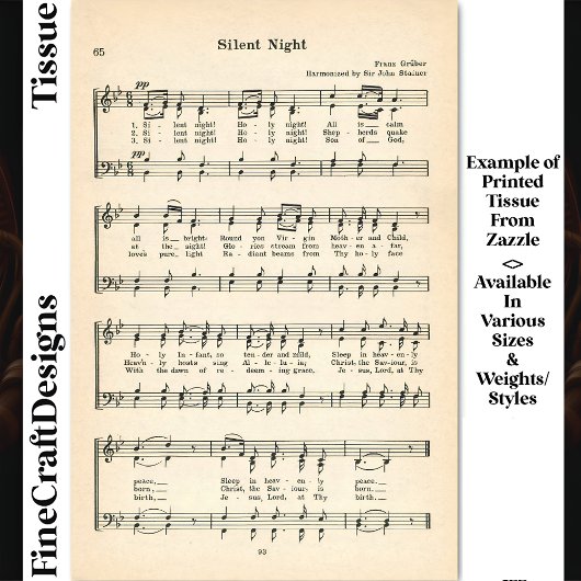 ナイトシ静かート音楽DU7デコページ 薄葉紙