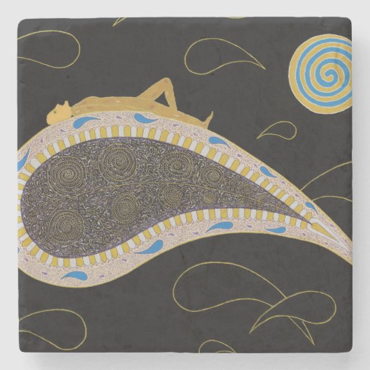 ナイトジャーニー – 大理石コースター ストーンコースター (正面)