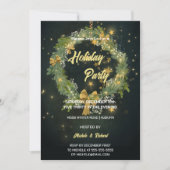 ナイトスカイとリースホリデーパーティー招待状 招待状 (正面)