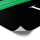 ナイトスカイの下のロンドンの旅行ポスター ポスター (角)