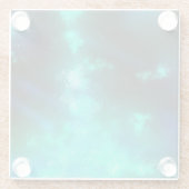 ナイトスカイエメラルドガラスコースター ガラスコースター (裏面)