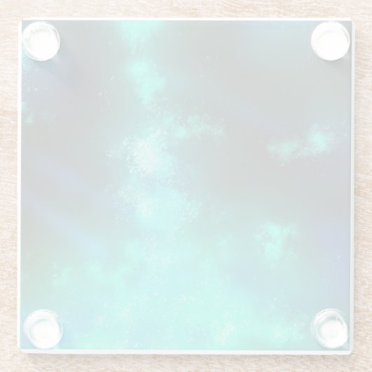 ナイトスカイエメラルドガラスコースター ガラスコースター (裏面)