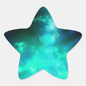 ナイトスカイエメラルドステッカー 星シール (正面)