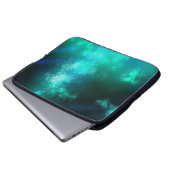 ナイトスカイエメラルドノートバッグ ラップトップスリーブ (正面下部)