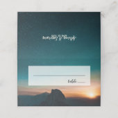 ナイトスカイエレガントスターズ銀河系マウンテン結婚ズ プレイスカード (外部開封)