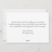 ナイトスカイクリスマスにサンタのそり&トナカイ シーズンカード (裏面)