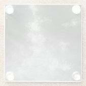 ナイトスカイグレーモノクロガラスコースター ガラスコースター (裏面)