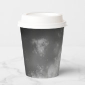 ナイトスカイグレーモノクロ紙カップ 紙コップ (正面)