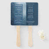 ナイトスカイスターズネイビーブルーホワイトファンプログラム ハンドファン (正面&裏面)