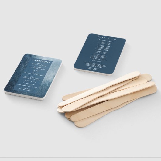 ナイトスカイスターズネイビーブルーホワイトファンプログラム ハンドファン (組立なし)