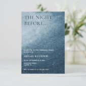 ナイトスカイスターズネイビーブルーホワイトリハーサルディナー エンクロージャーカード (スタンド正面)