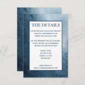 ナイトスカイスターズネイビーブルーホワイト詳細カード エンクロージャーカード (正面/裏面)