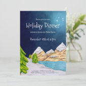 ナイトスカイスノーウィマウンテンホリデーディナーパーティー 招待状 (スタンド正面)
