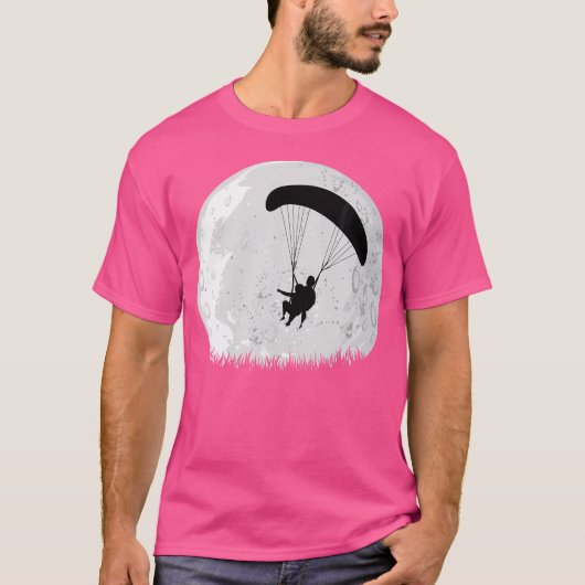 ナイトスカイダイビングパラグライダー Tシャツ (正面)