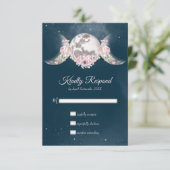 ナイトスカイトリプルムーンピンク&ブルーハンドスティング 出欠カード (スタンド正面)