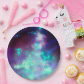 ナイトスカイネオンライト紙プレート ペーパープレート (パーティー)