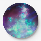 ナイトスカイネオンライト紙プレート ペーパープレート (正面)