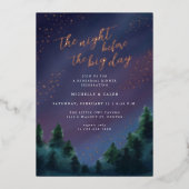 ナイトスカイバラ金ゴールドリハーサルディナー招待状 箔シーズンカード (正面)