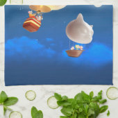 ナイトスカイバルーンアドベンチャー キッチンタオル (折り畳み)