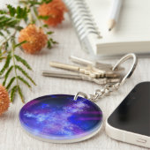 ナイトスカイブルーサファイアキーリング キーホルダー (正面右)