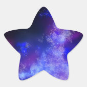 ナイトスカイブルーサファイアステッカー 星シール (正面)