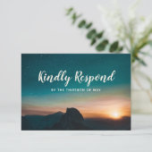 ナイトスカイマウンテン銀河系サンセットスター結婚ズ 出欠カード (スタンド正面)