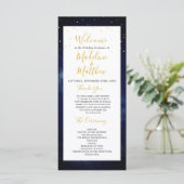 ナイトスカイモダンエレガントな結婚式 プログラム (スタンド正面)