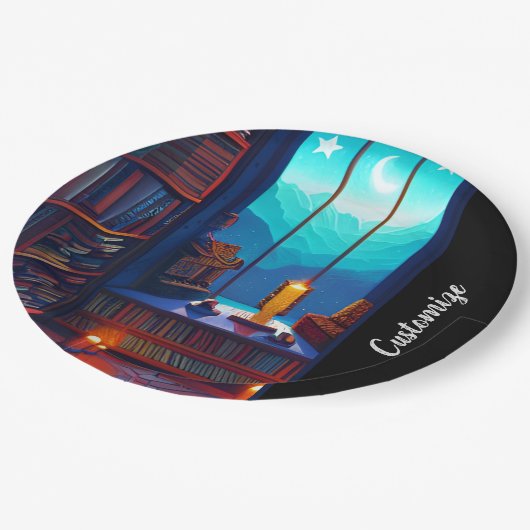 ナイトスカイライブラリー ペーパープレート (アングル)