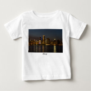 ナイトスカイラインシカゴパノ ベビーTシャツ