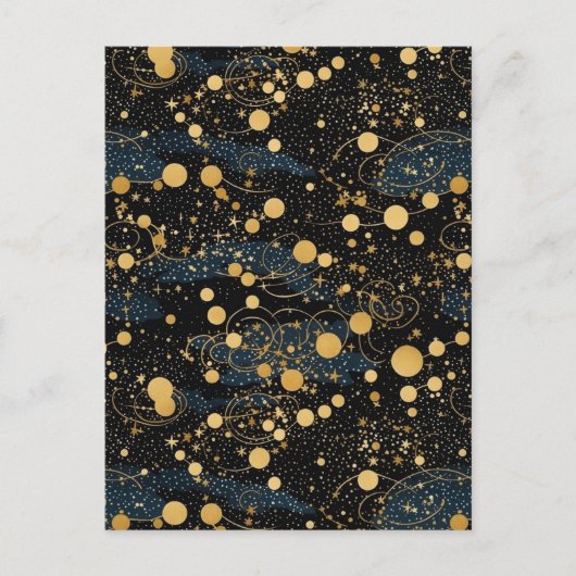 ナイトスカイ千代紙 ポストカード (正面)