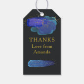 ナイトスカイ宇宙スターズファンタジーパーティーありがとう ギフトタグ (正面)