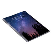 ナイトスカイ感動的引用文 ノートブック (右側)