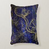 ナイトスカイ金ゴールドコンパス アクセントクッション (正面(垂直))