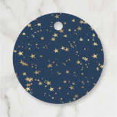 ナイトスカイ魔法ウッドランド動物ベビーシャワー フェイバータグ (裏面)