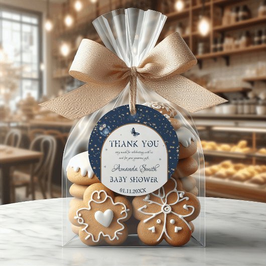 ナイトスカイ魔法ウッドランド動物ベビーシャワー フェイバータグ