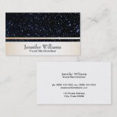 ナイトスカイ&金ゴールドトリム 名刺 (正面/裏面)