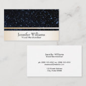 ナイトスカイ&金ゴールドトリム 名刺 (正面/裏面)