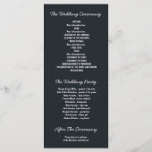 ナイトスターとストリングライト結婚式 プログラム (裏面)