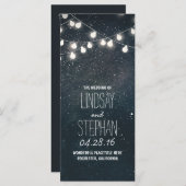 ナイトスターとストリングライト結婚式 プログラム (正面/裏面)