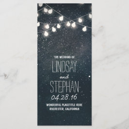 ナイトスターとストリングライト結婚式 プログラム