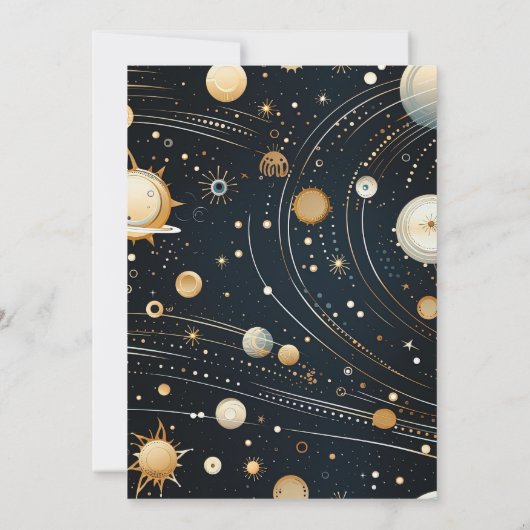 ナイトスタースカイシテリア銀河系結婚ズ 招待状 (裏面)