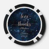 ナイトスタースカイシナ結婚ル銀河系サンキュー ポーカーチップ (裏面)